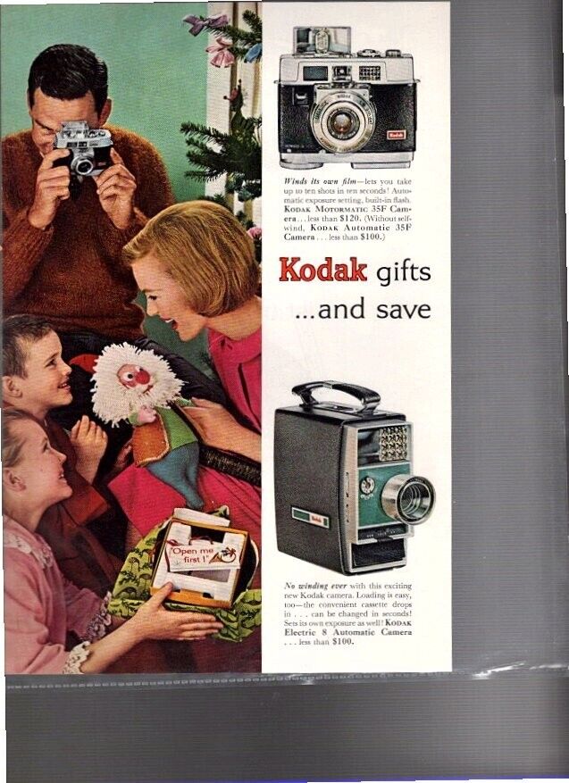 1962 AD--Kodak--FREE SHIPPING