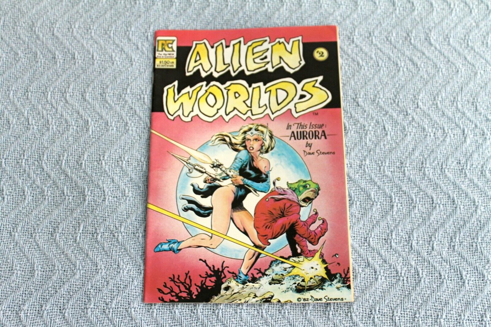 Alien Worlds 2 Dave Stevens Cover Art Pacific Comics 1983