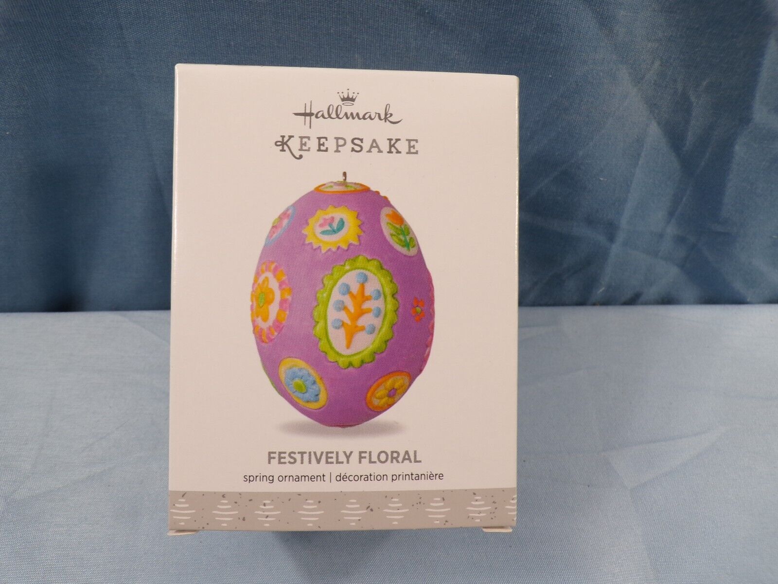 Hallmark Spring Egg Ornament 2017 Festively Floral NIB
