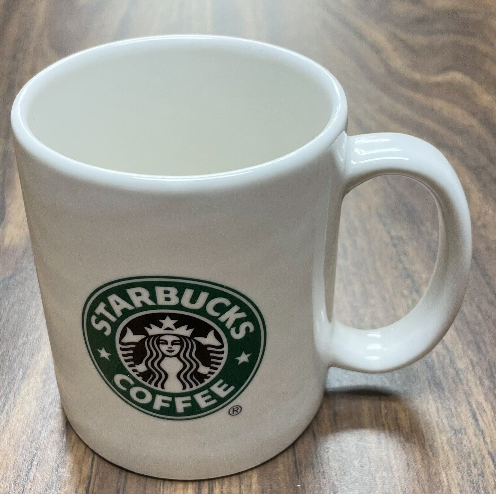 Starbucks Coffee Mug 2004 White W/Green Mermaid Logo