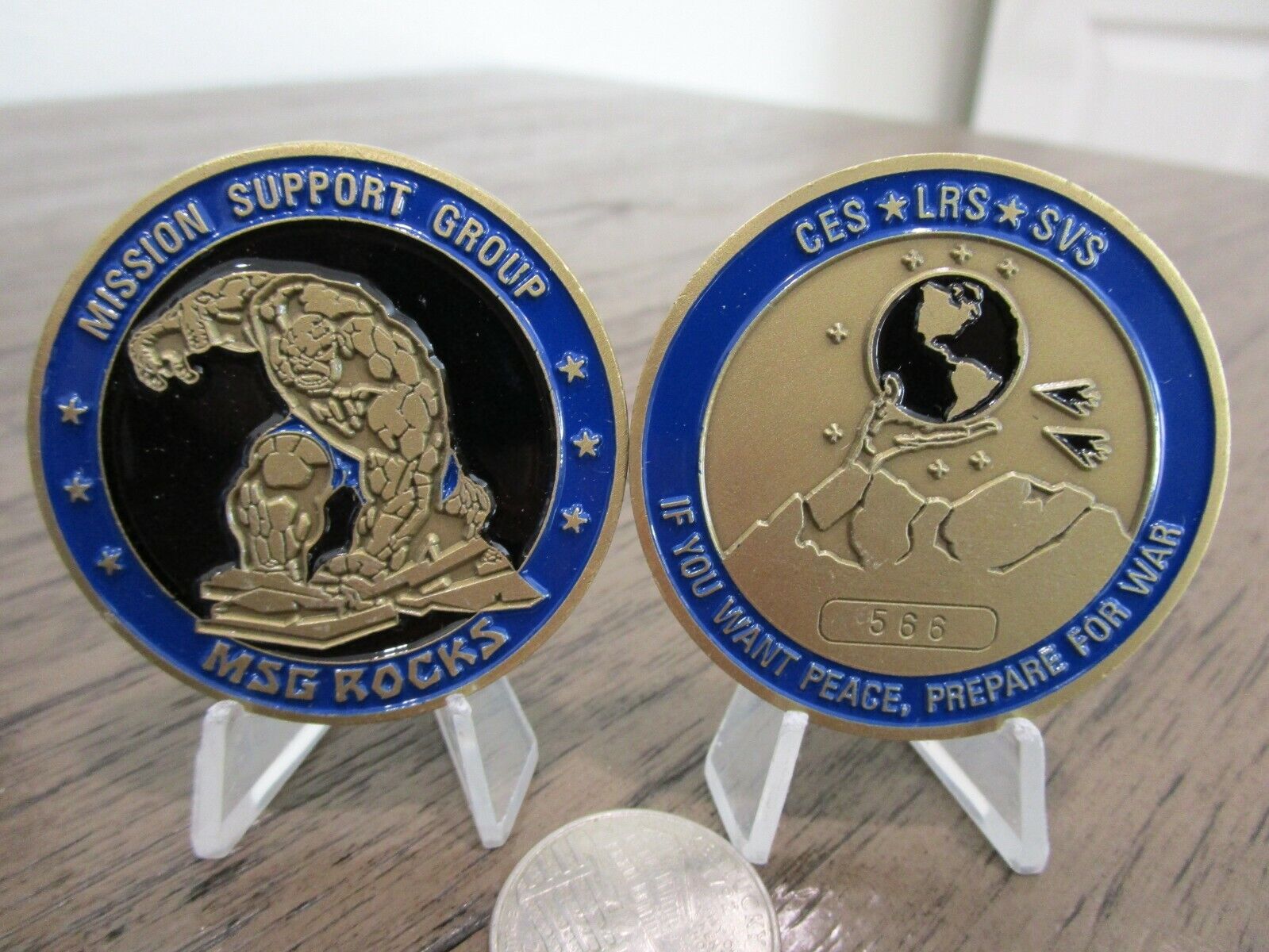 USAF AREA 51 Groom Lake Special Programs Mission Support Group Challenge Coin