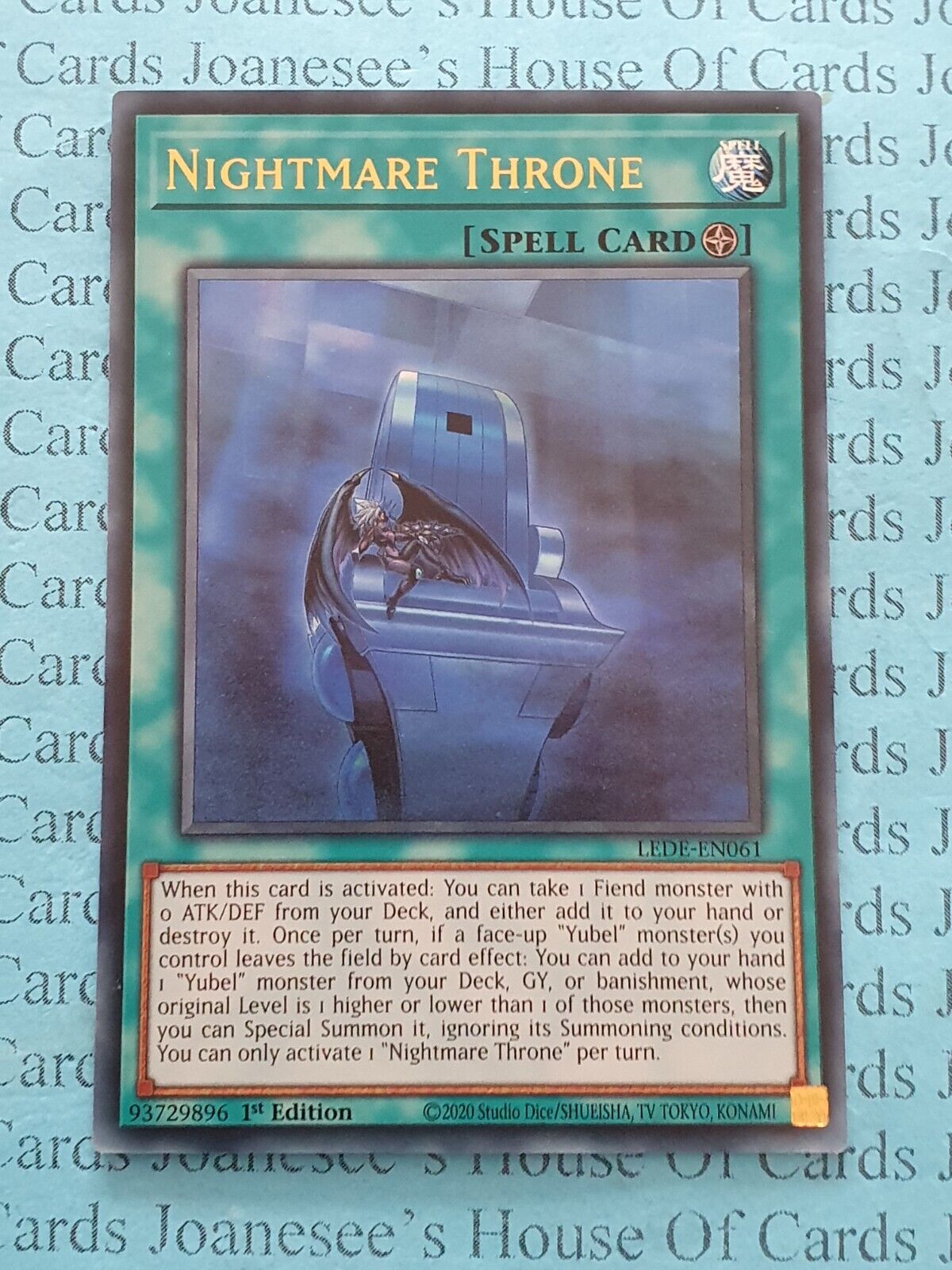 LEDE-EN061 Nightmare Throne Ultra Rare Yu-Gi-Oh Card 1st Edition New