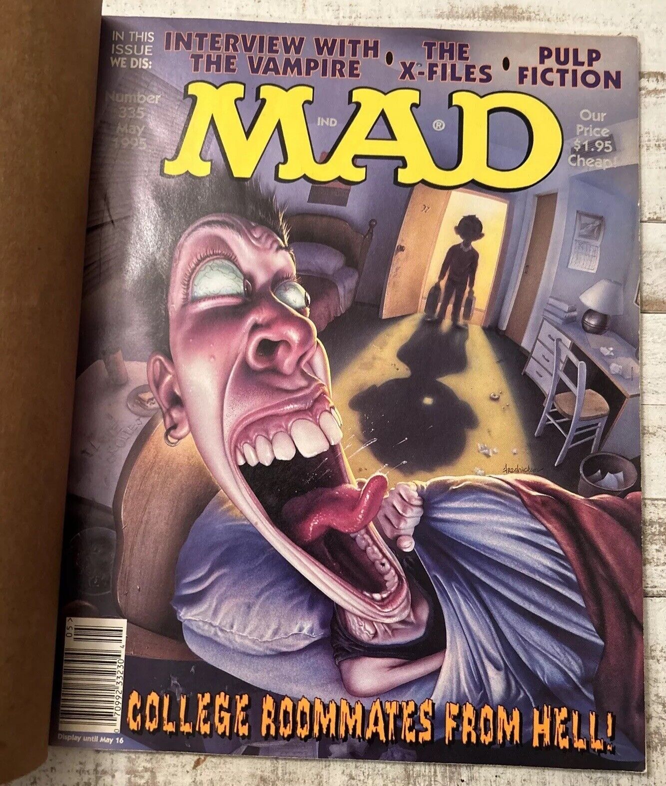 Mad Magazine  College Roommate From Hell- #335 - May 1995 Original Brown Cover