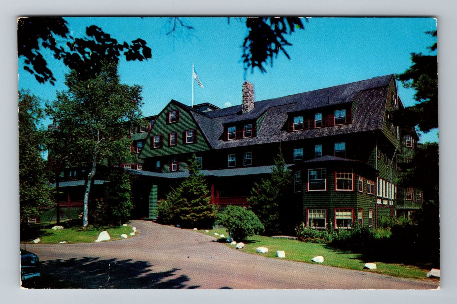Kennebunkport ME-Maine, Old Fort Inn, Advertisment, Vintage Postcard