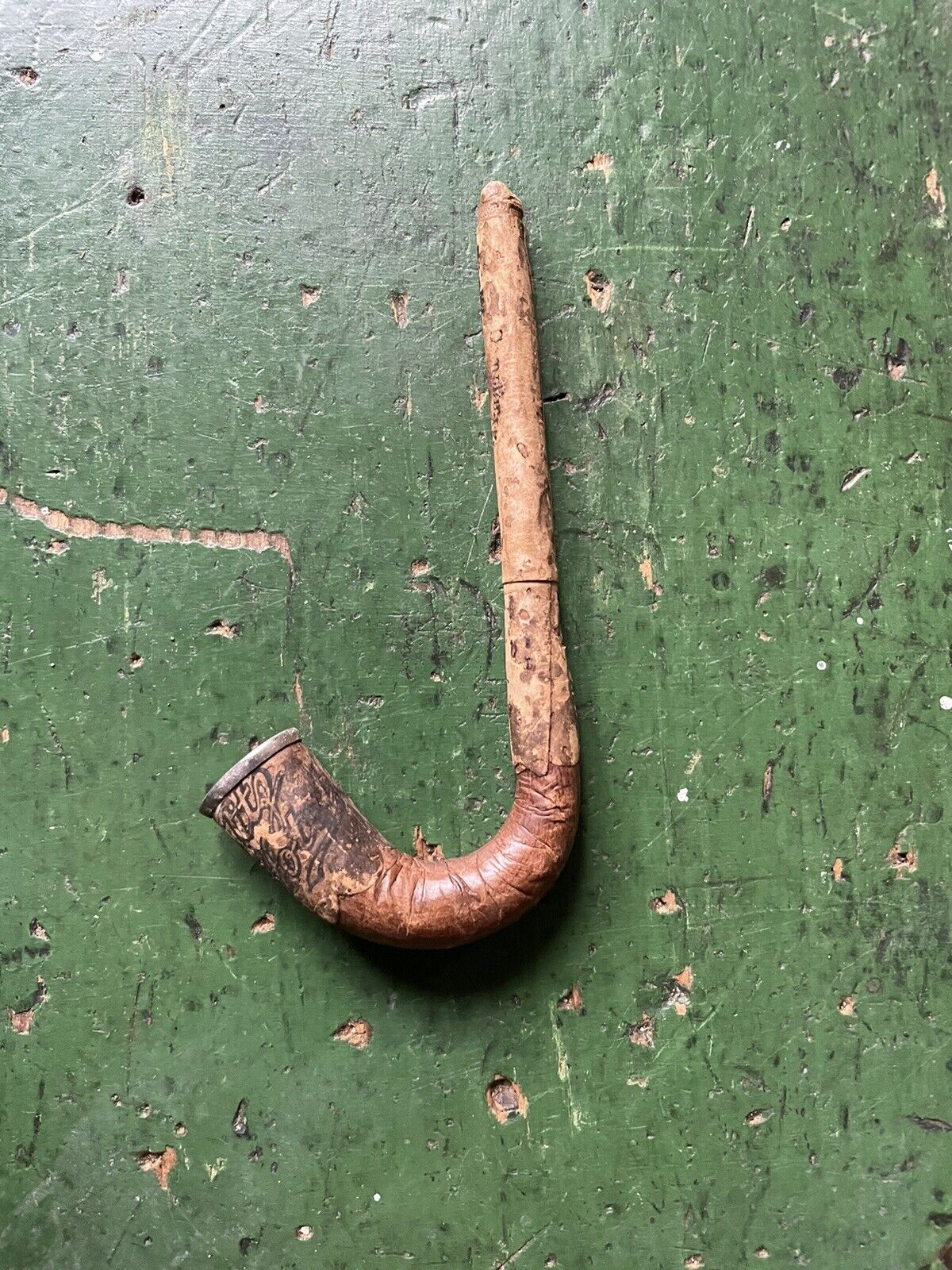 18th Century Paper wrapped Metal Pipe