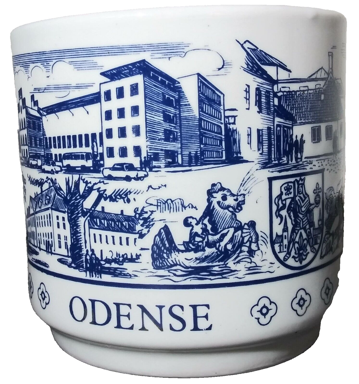 Vintage Odense Denmark Coffee Mug BYGDO Porzella 9 FL OZ Cup