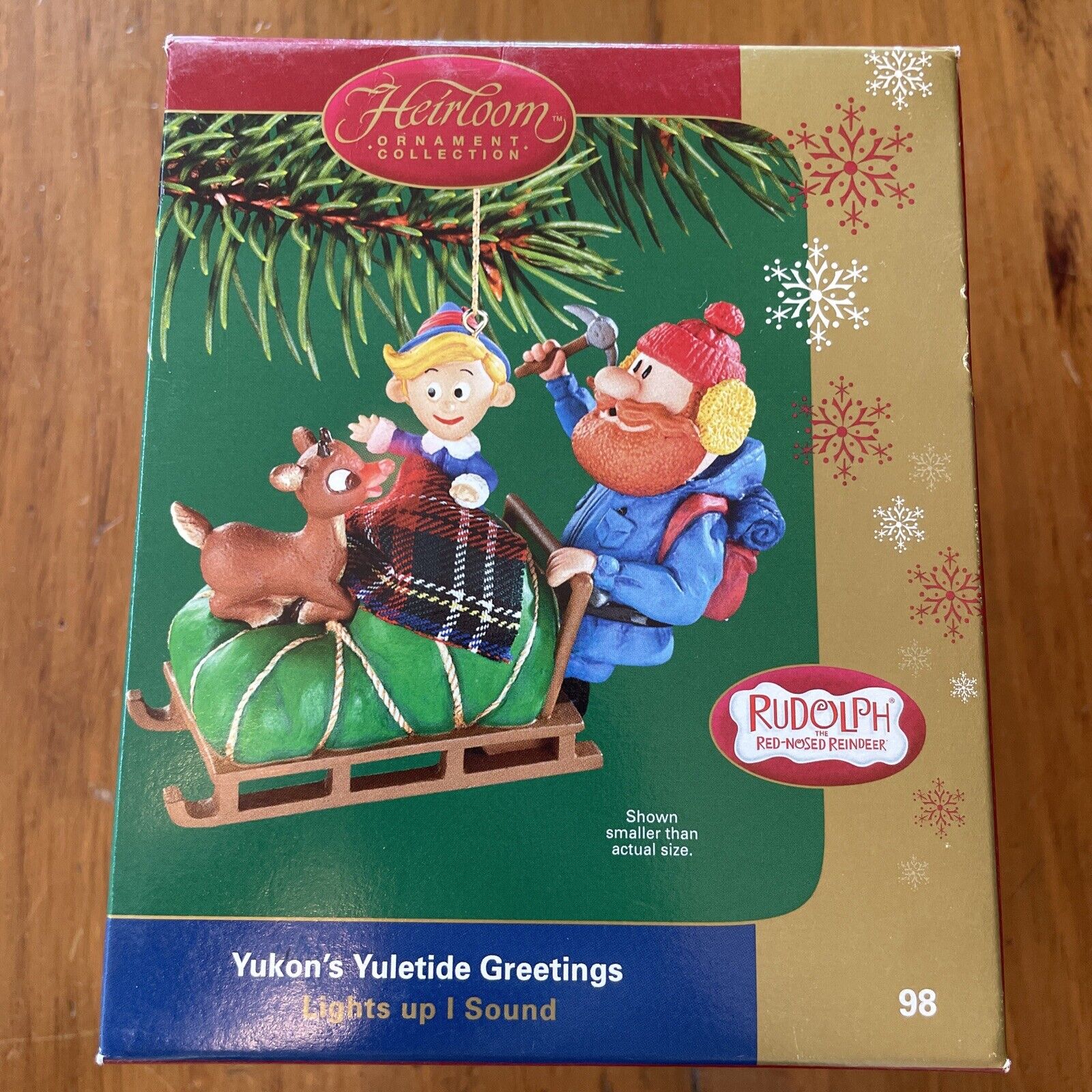 NEW Carlton Cards Heirloom Ornament Yukon's Yuletide Greetings Rudolph Reindeer