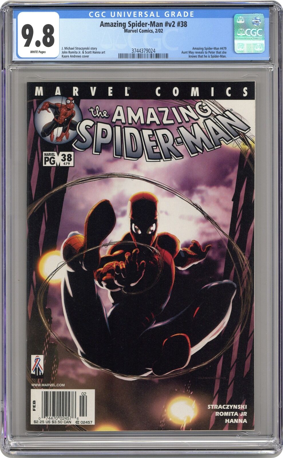 Amazing Spider-Man #38 CGC 9.8 2002 3744379024