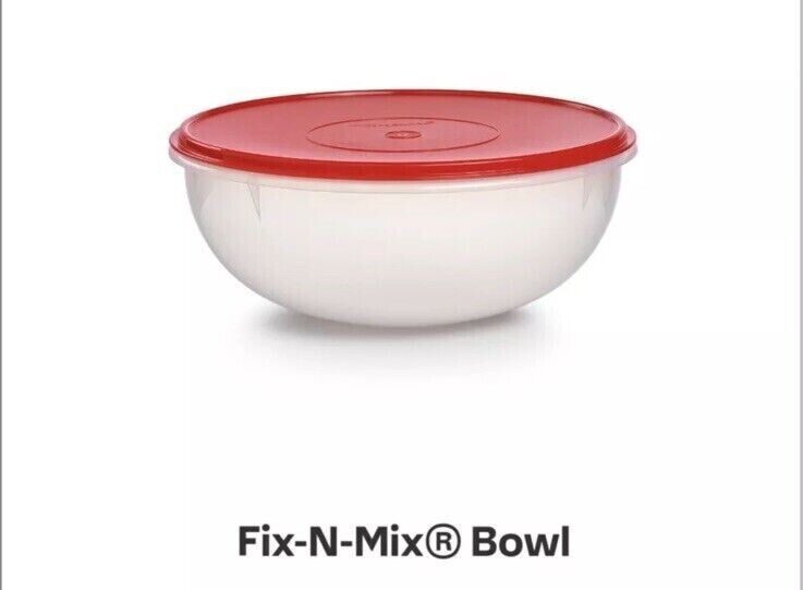 Tupperware New 26 cup / 6.2 L Classic Clear Large Fix N Mix Mixing Serving Bowl