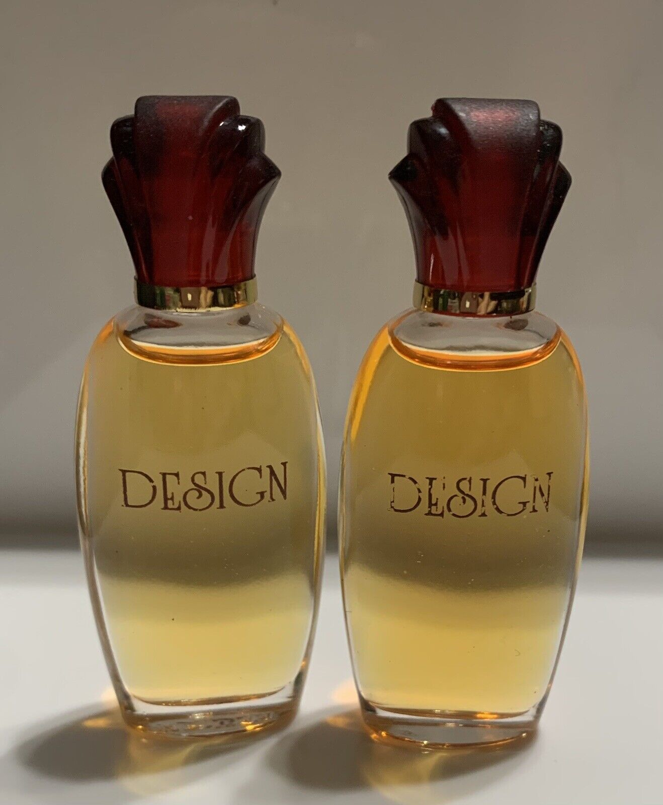 VTG 1999 French Fragrances DESIGN Real Perfume 1/4 0.25 Oz 7.5ml Splash Mini Set