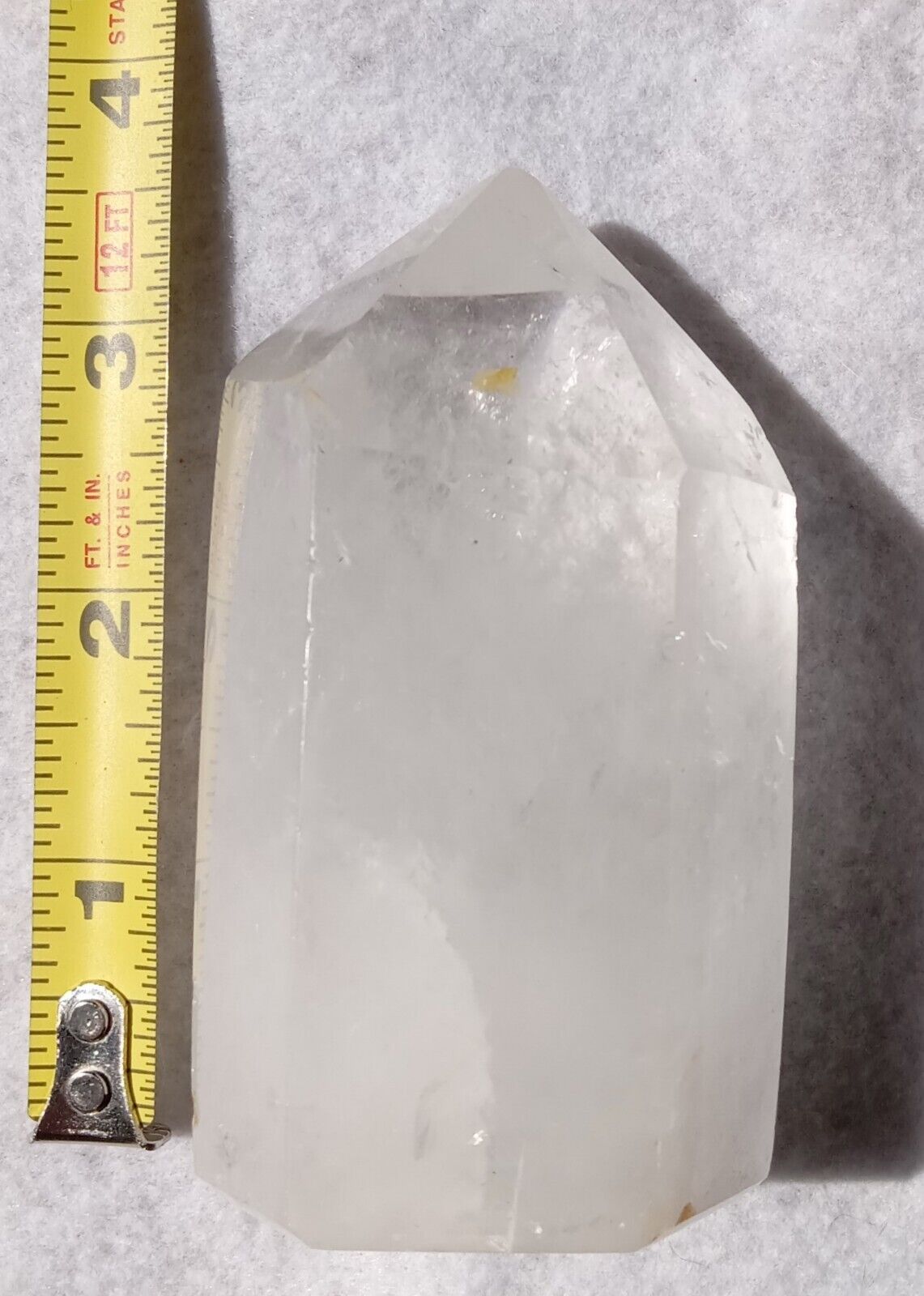 Nice Large  Crystal Tower Point 331.5 Grams 3 1/2 Inches + Tall