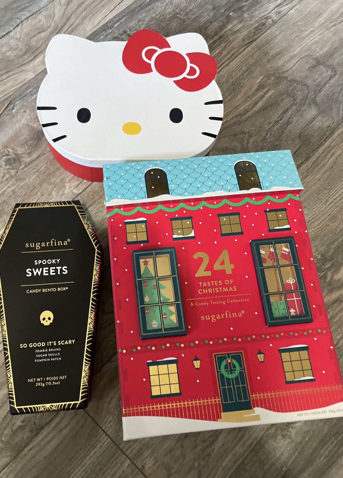 Sugarfina Empty Collectible Boxes~ Hello Kitty, Halloween And Christmas Advent 