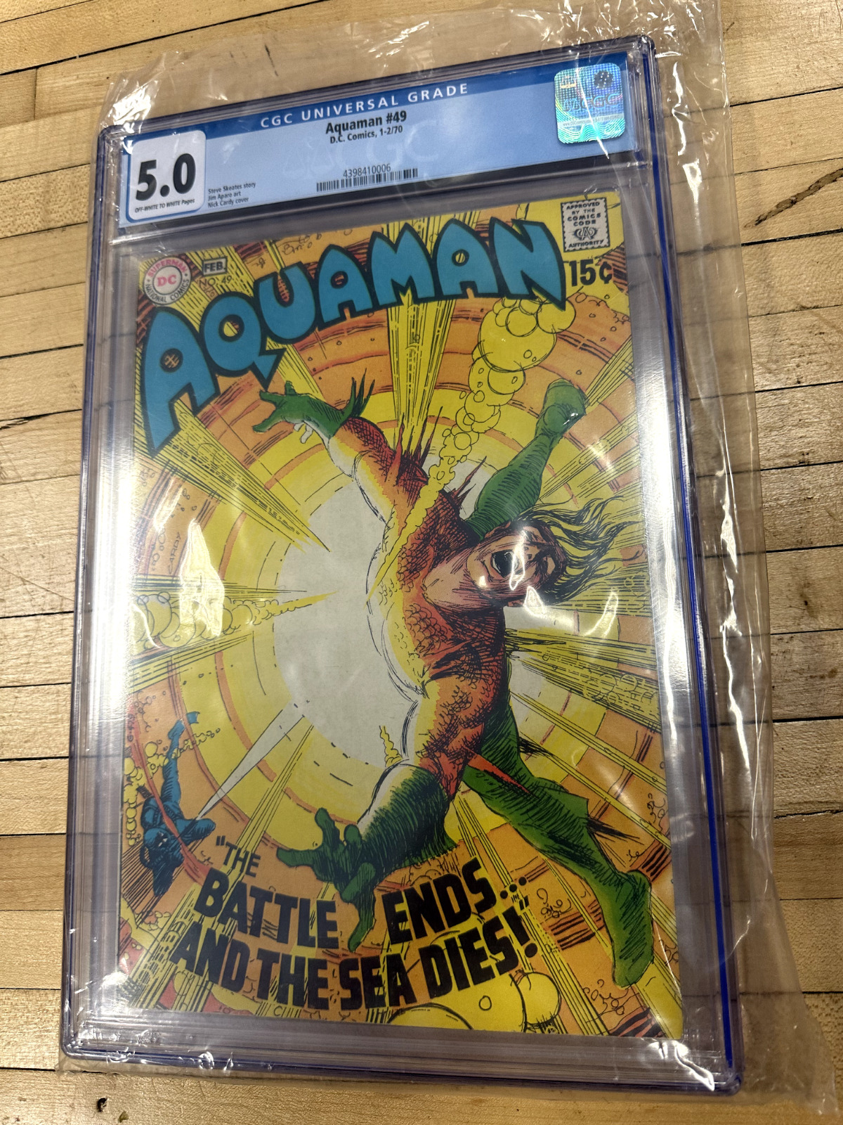 Aquaman #49 DC Comics 1970 CGC 5.0 NICK CARDY COVER 1ST BRONZE AGE AQUAMAN