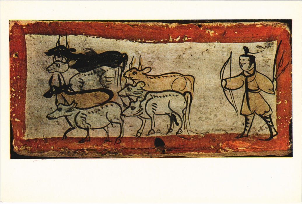 CPM AK Tending Cattle - Wei-Chin Dynasty CHINA (1298365)