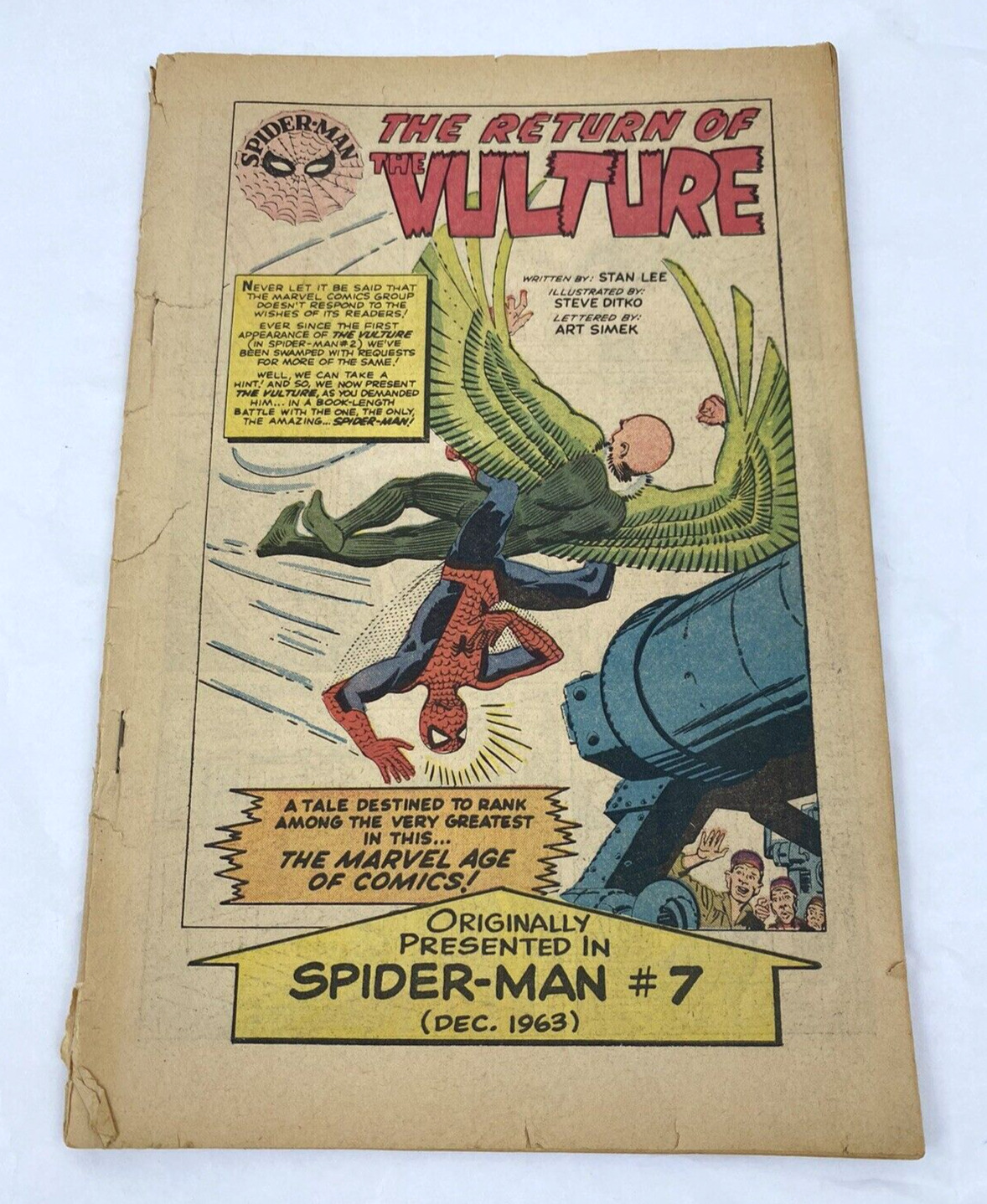 Amazing Spider-Man #7 - 2nd Vulture - Marvel 1963 Coverless