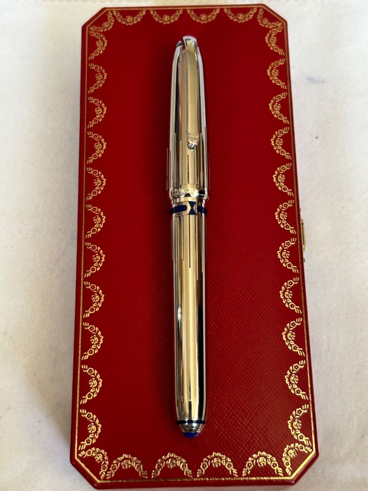 Cartier Dandy Blue Section Limited Edition of 1847 FP, 18K Fine Nib-VG Condition