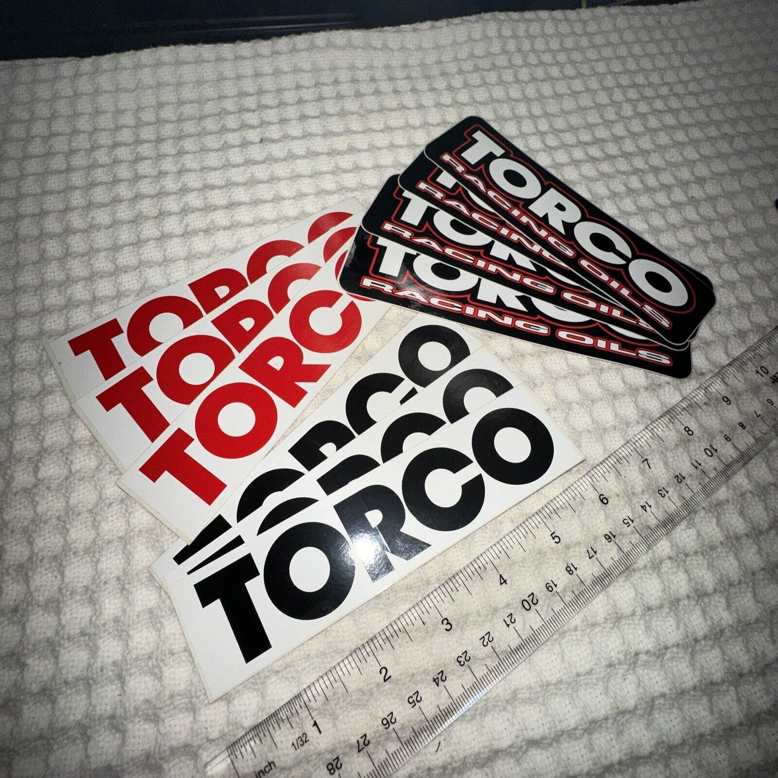 9 Vintage Torco Racing Oils Decal Sticker’s