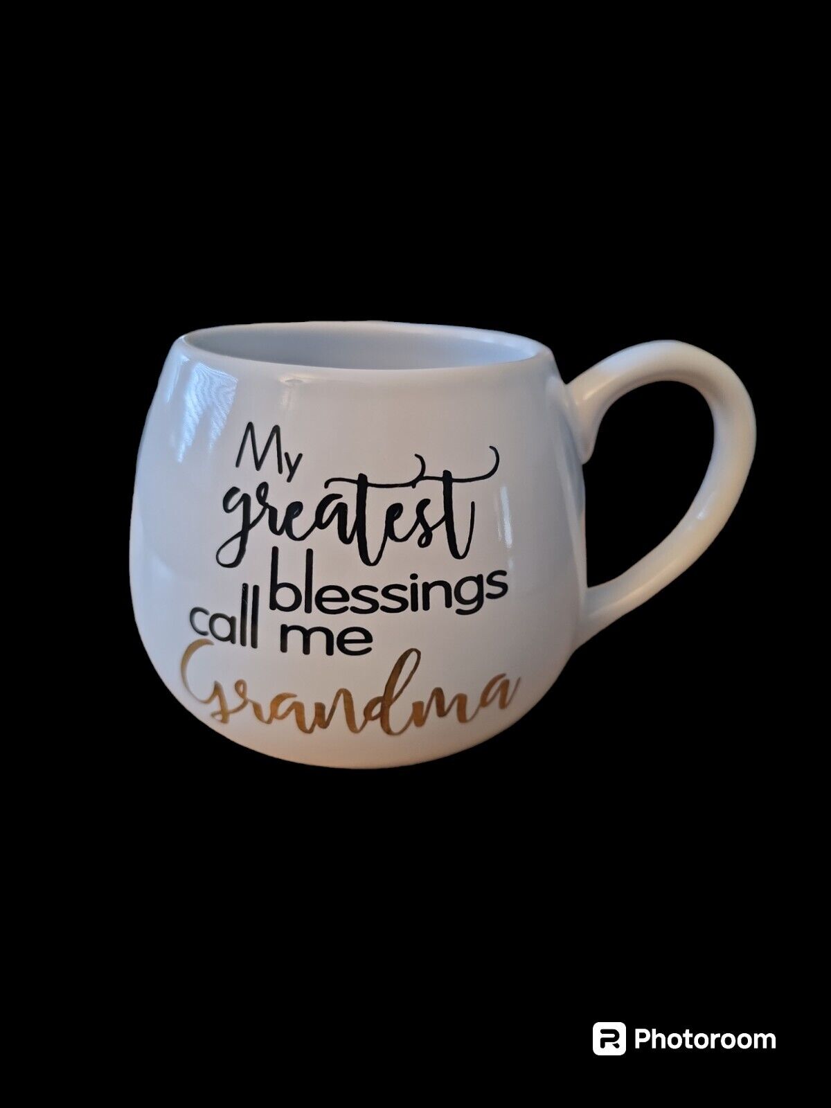 Coffee Cup Mug My Greatest Blessings Call Me Grandma Ceramic Grandmother 17 Oz
