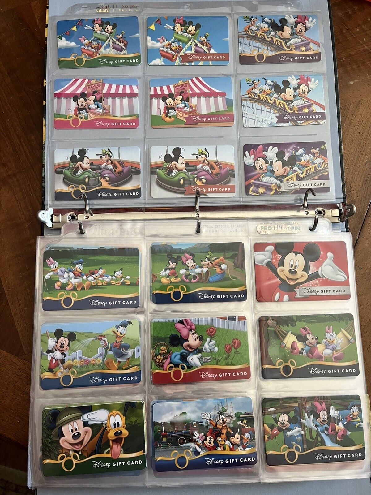 HUGE 214 Lot Disneyland gift cards collection NO Value RARE Disney hard to find