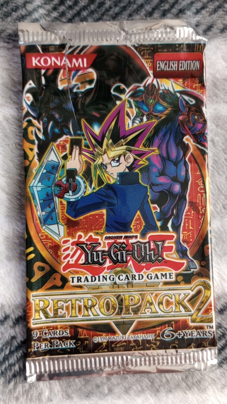 Yugioh - 1x Retro Pack 2 - Original Unlimited Empty Opened Booster Pack 