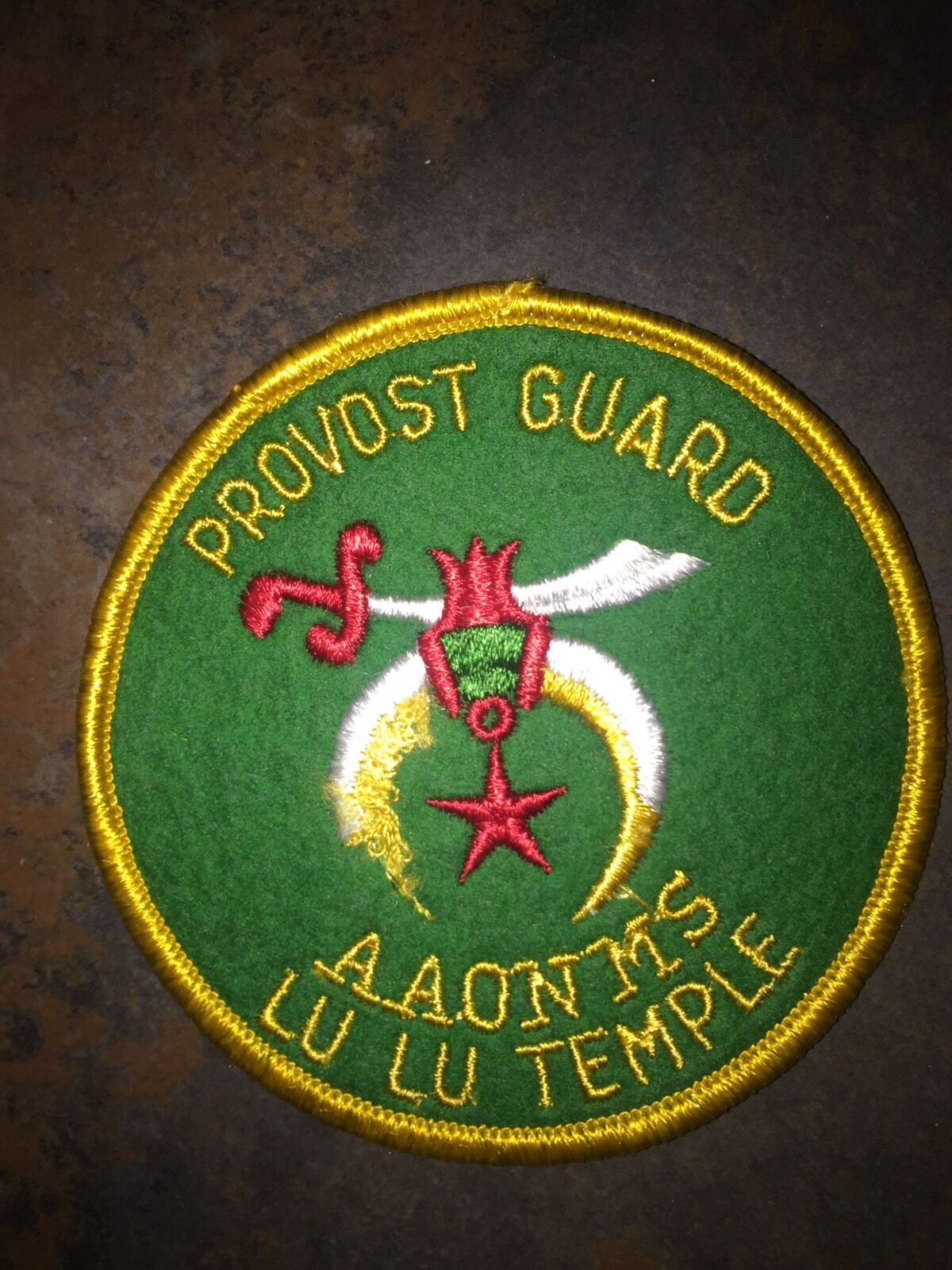 Provost Guard Aaonms Lu Lu Temple Patch Clothing Badge Collectible