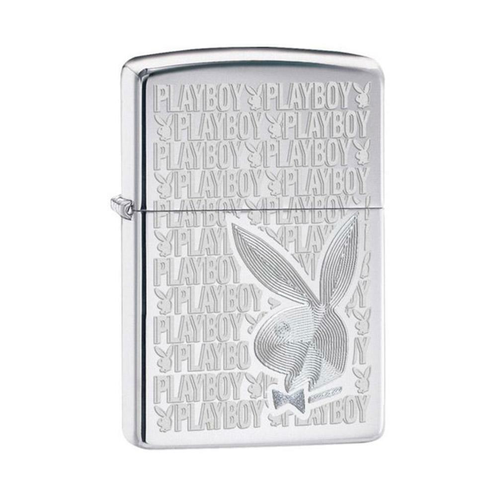 Zippo High Polish Chrome Playboy Lighter, 28545