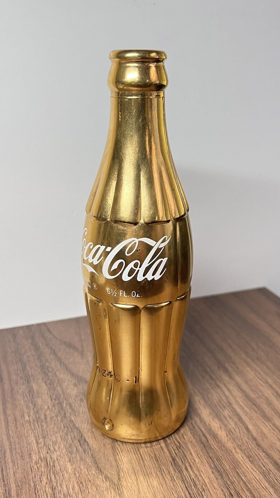 Very Rare 1968 Gold Coca Cola Commemorative Bottle 50mil gallon
