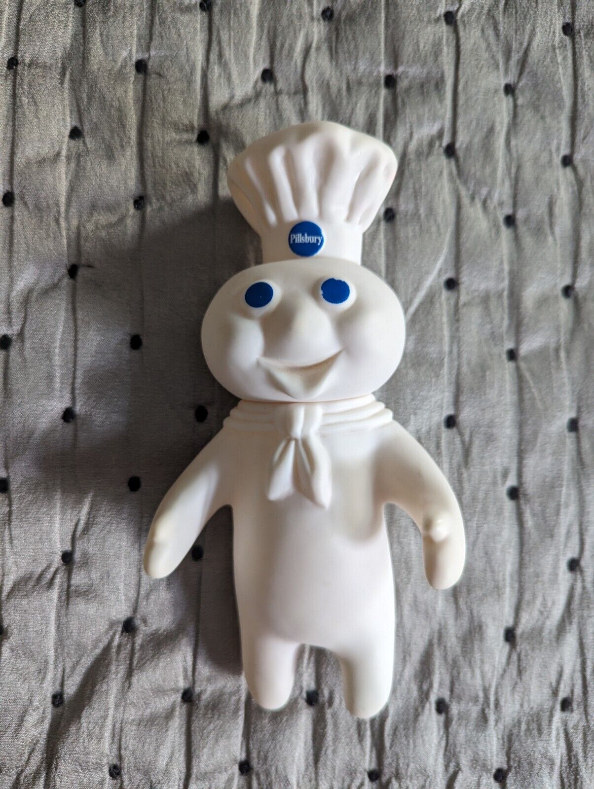 Vintage 1995 Pillsbury Dough Boy 7” Figurine Soft Squishy Moveable Head