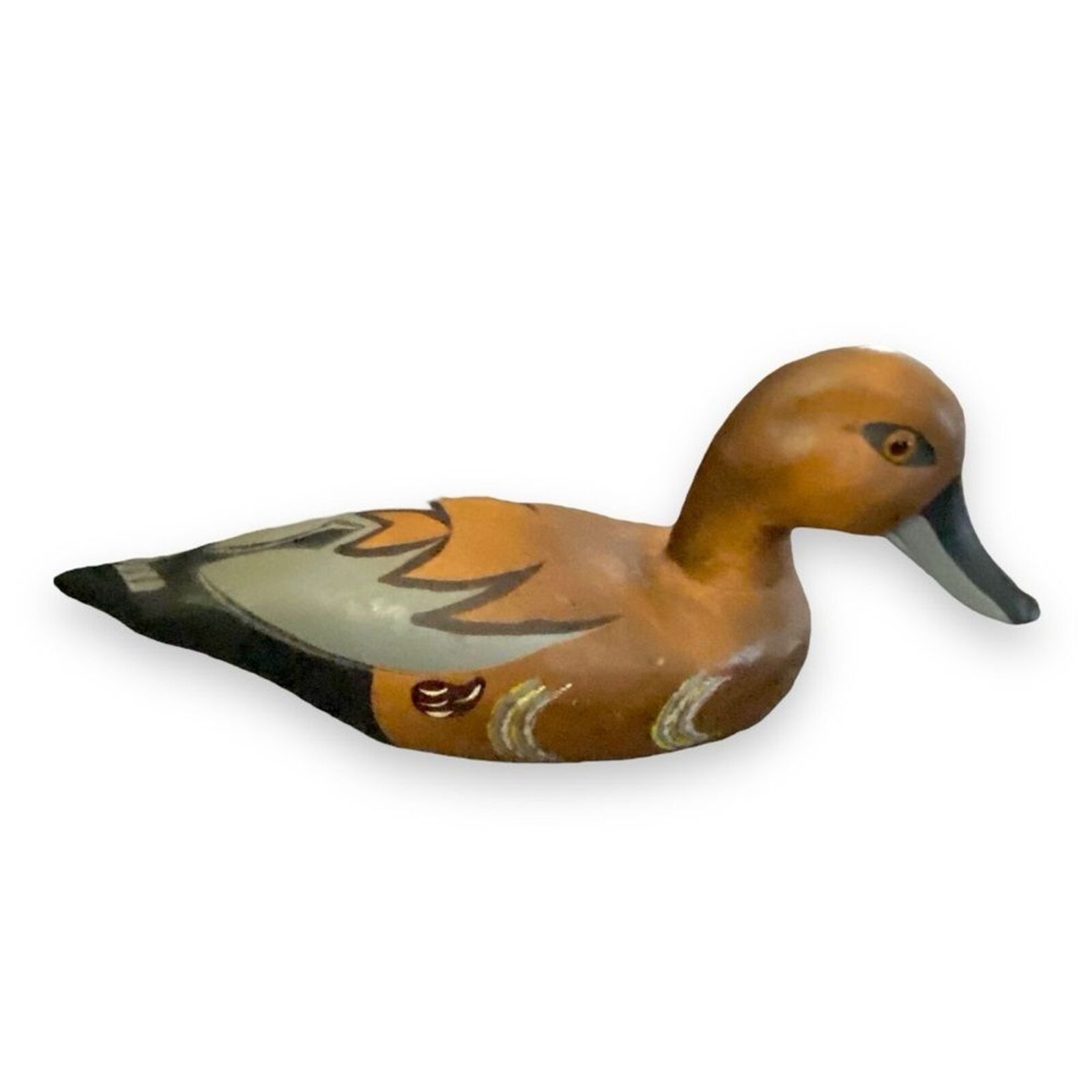 Vintage Wooden Duck Decoy Hand Painted