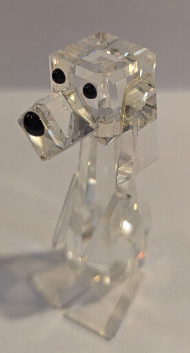 Swarovski Crystal Dog Figurine Collectible 7635 RETIRED No Box 2\