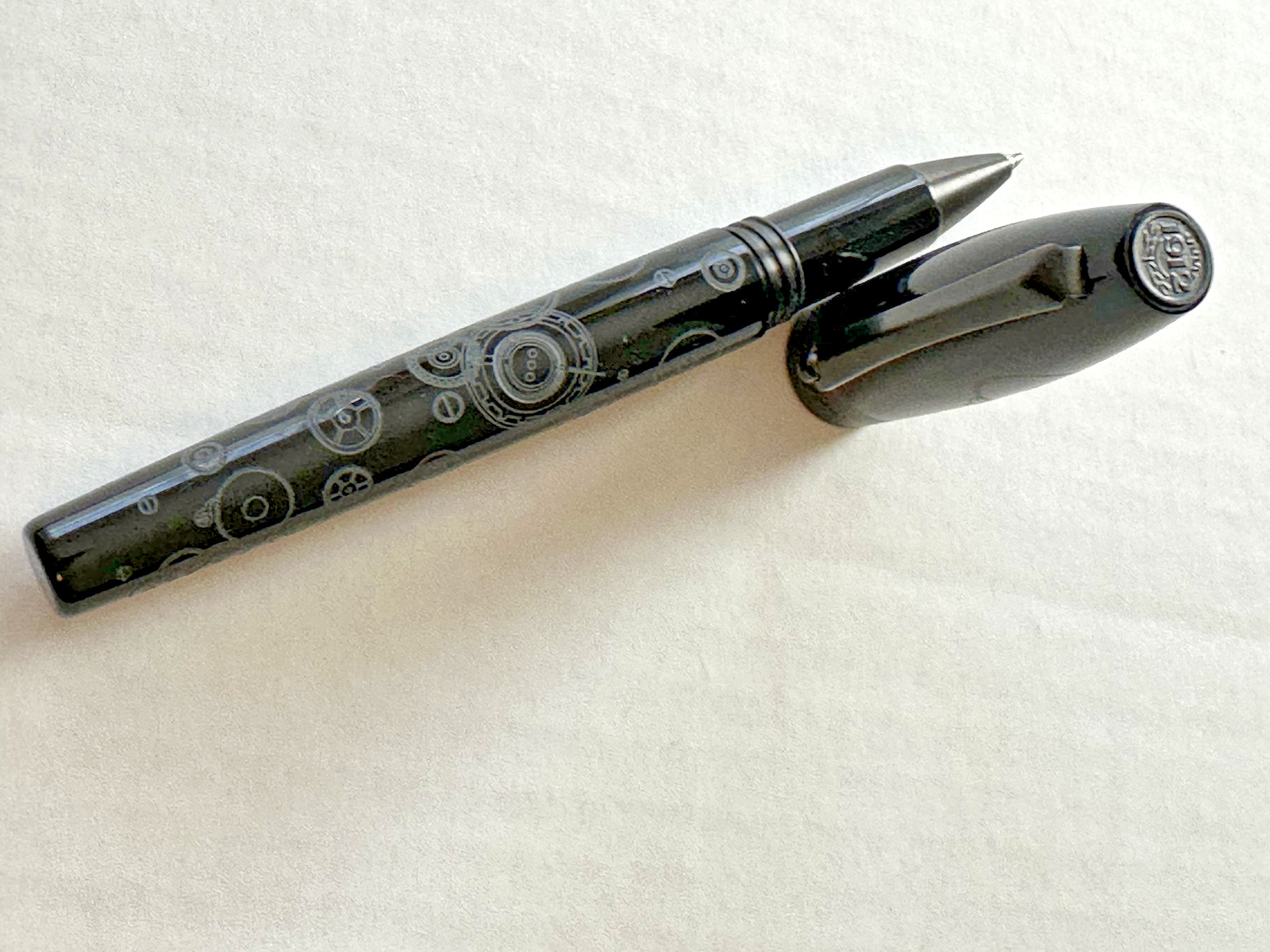 Montegrappa Fortuna rollerball pen, black resin novelty edition 