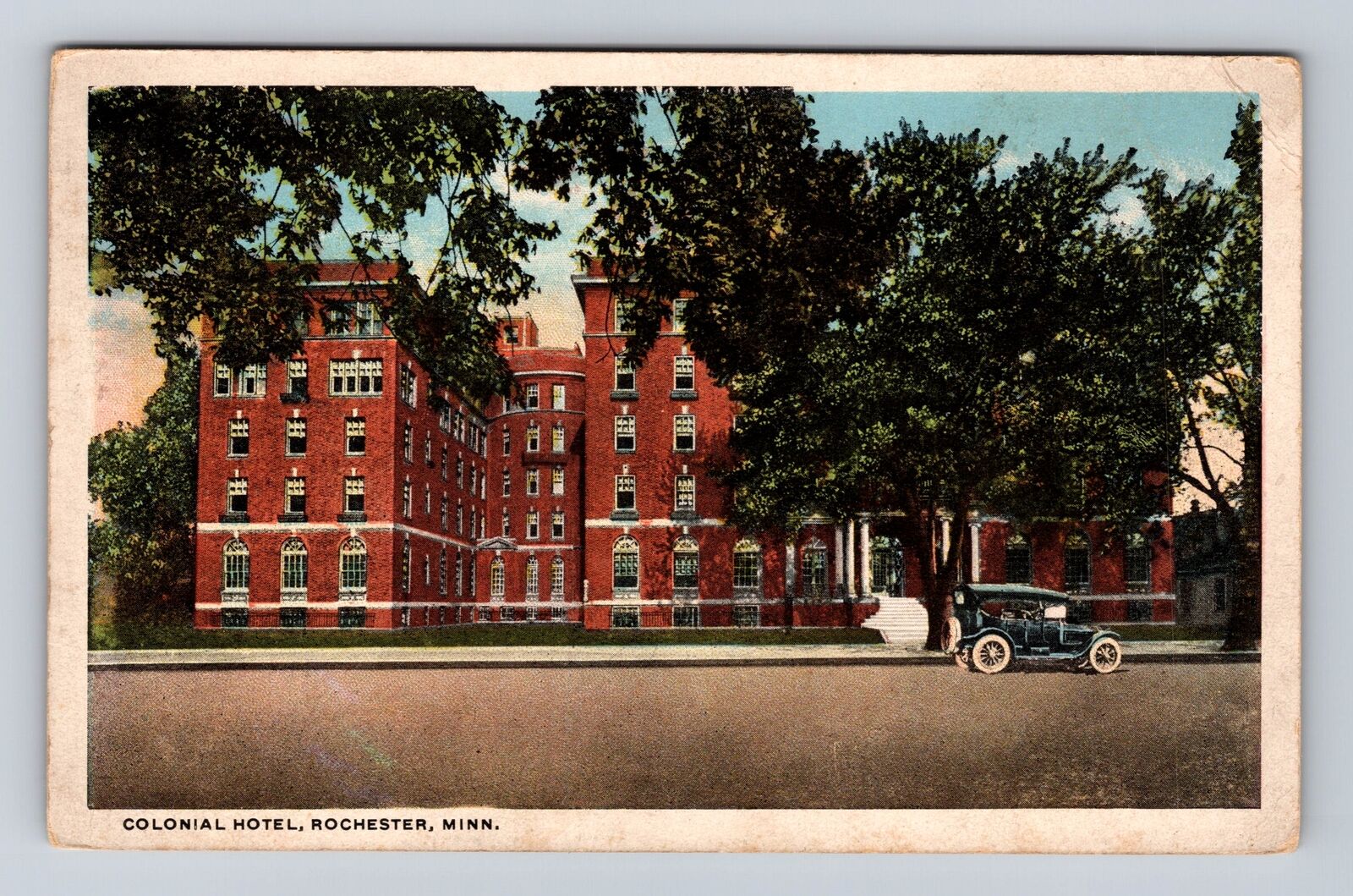 Rochester MN- Minnesota, Colonial Hotel, Advertisement, Antique Vintage Postcard