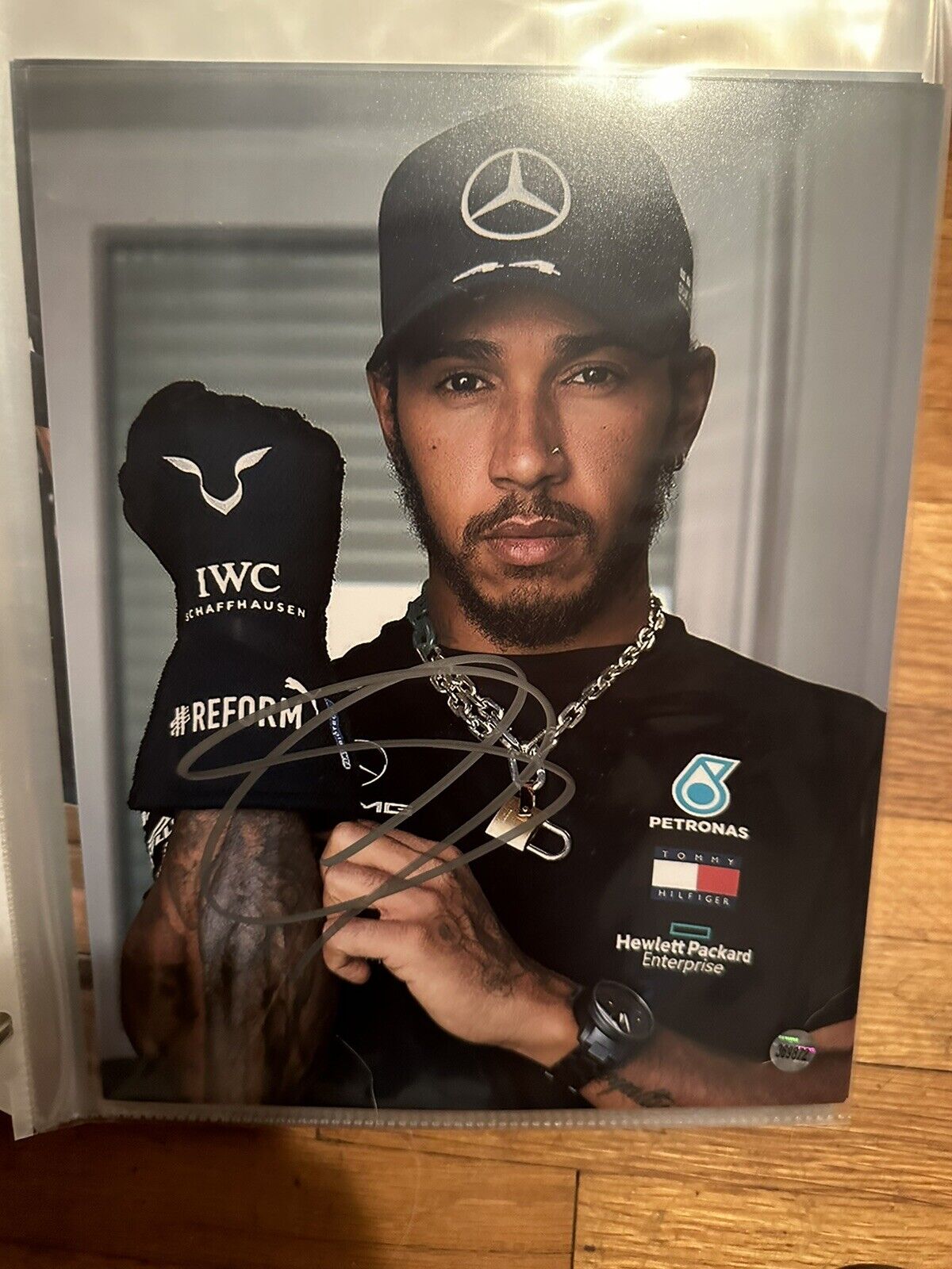 Lewis Hamilton F1 Driver Autographed 8x10 Photo W/ COA