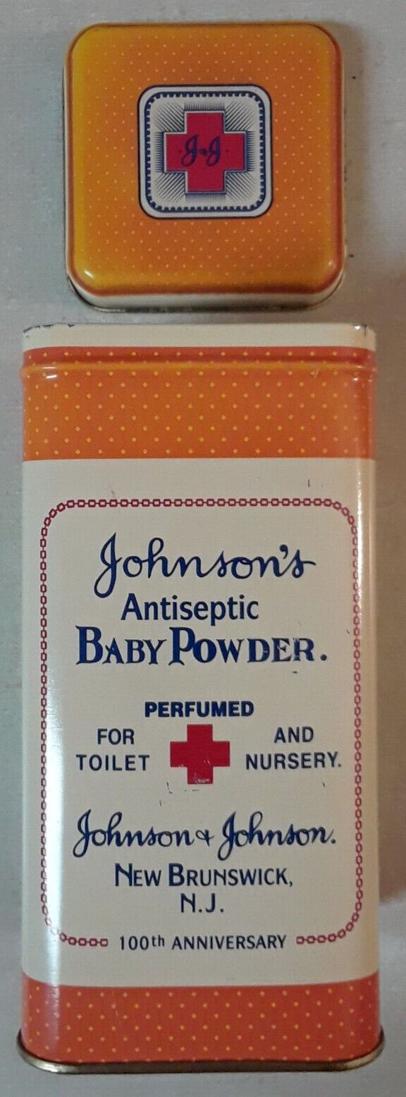 Johnson\'s Antiseptic Baby Powder Tin *Empty* 100th Anniversary (1986)