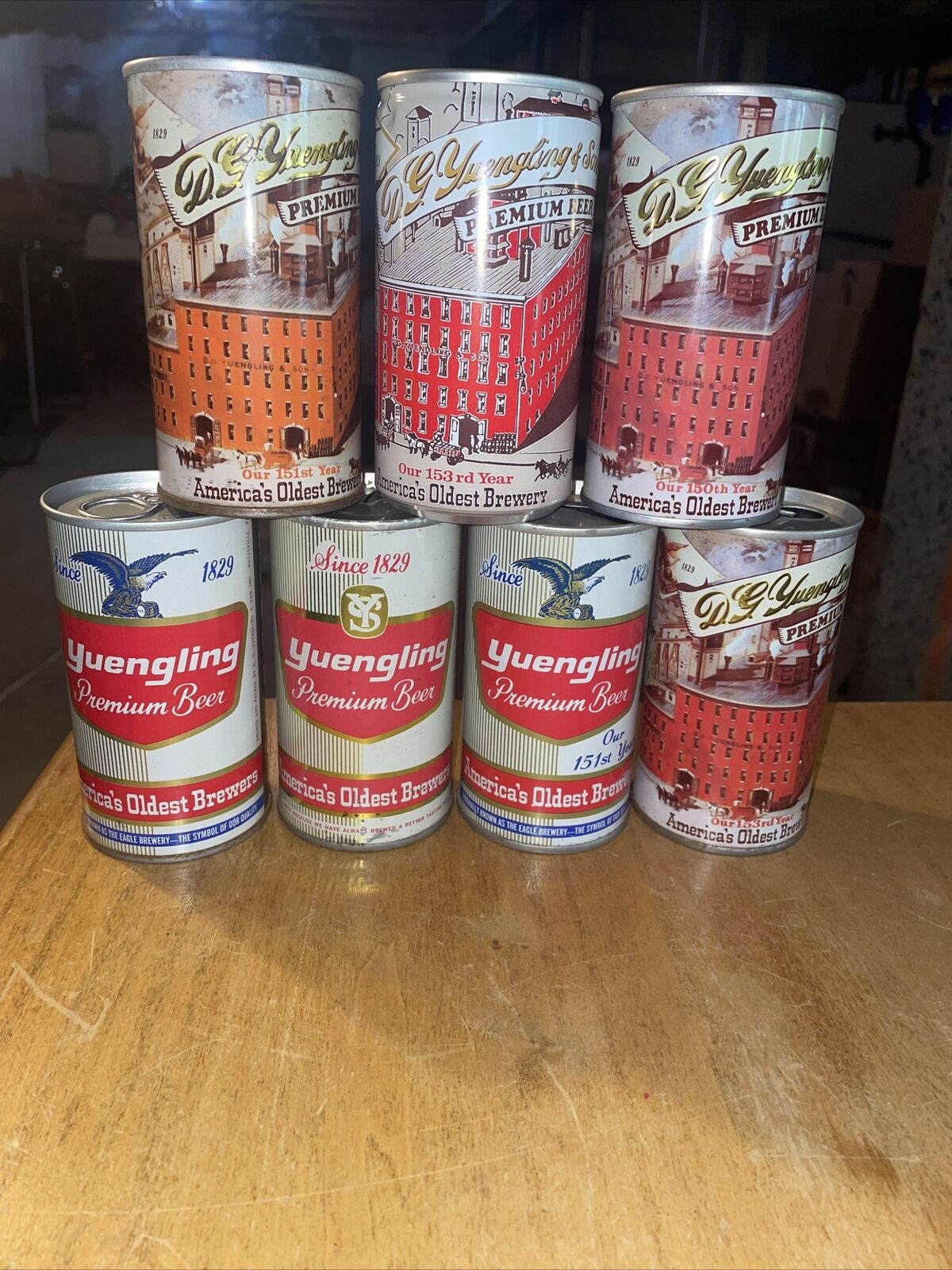 7 Different Yuengling Beer Cans