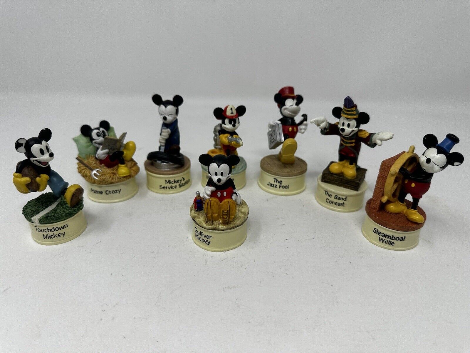 Lenox Walt Disney Mickey Mouse Thimble Figurines 2” to 3” Items - LOT OF 9