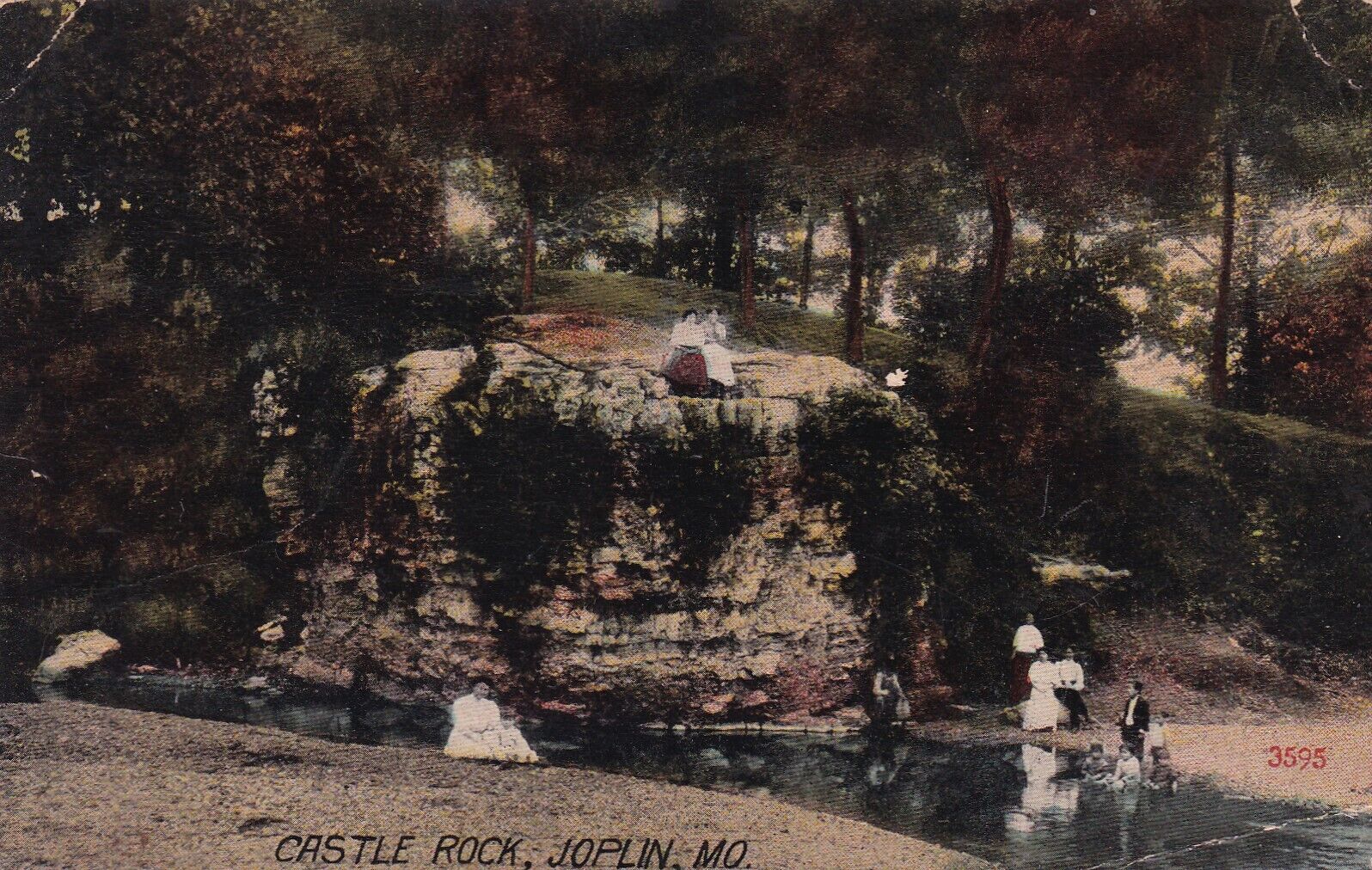 Joplin Missouri MO Castle Rock 1915 Postcard D22