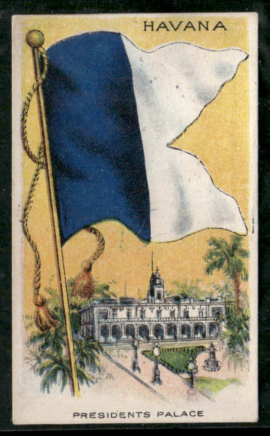 1910-11 Flags of All Nations (T59)-Havana-Recruit Blue 1st Dist PA #240