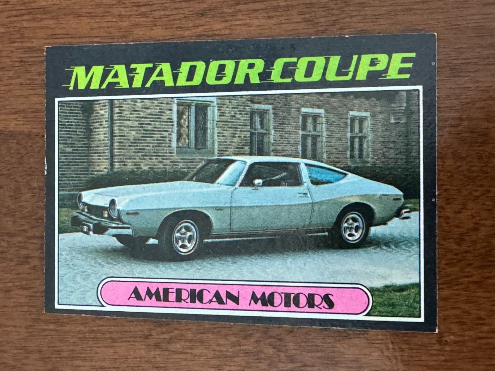 1976 Topps Autos of 1977 American Motors Matador Coupe #3