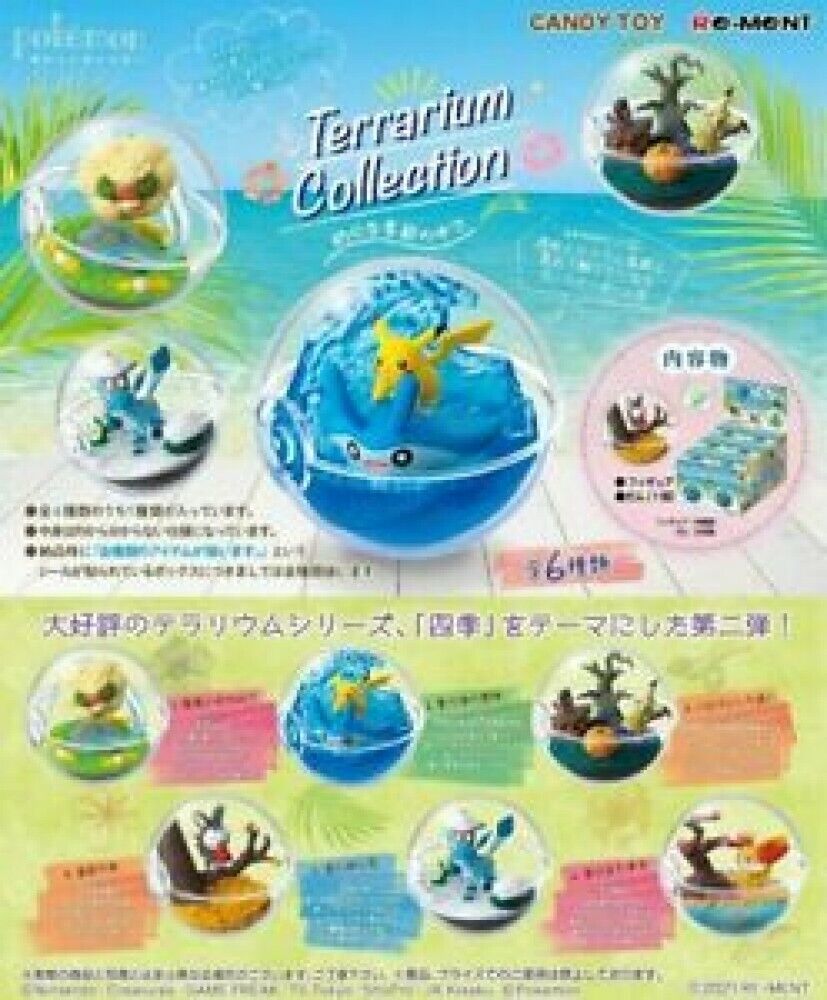 Re-Ment Pokemon Terrarium collection In the season BOX Set of 6 Types