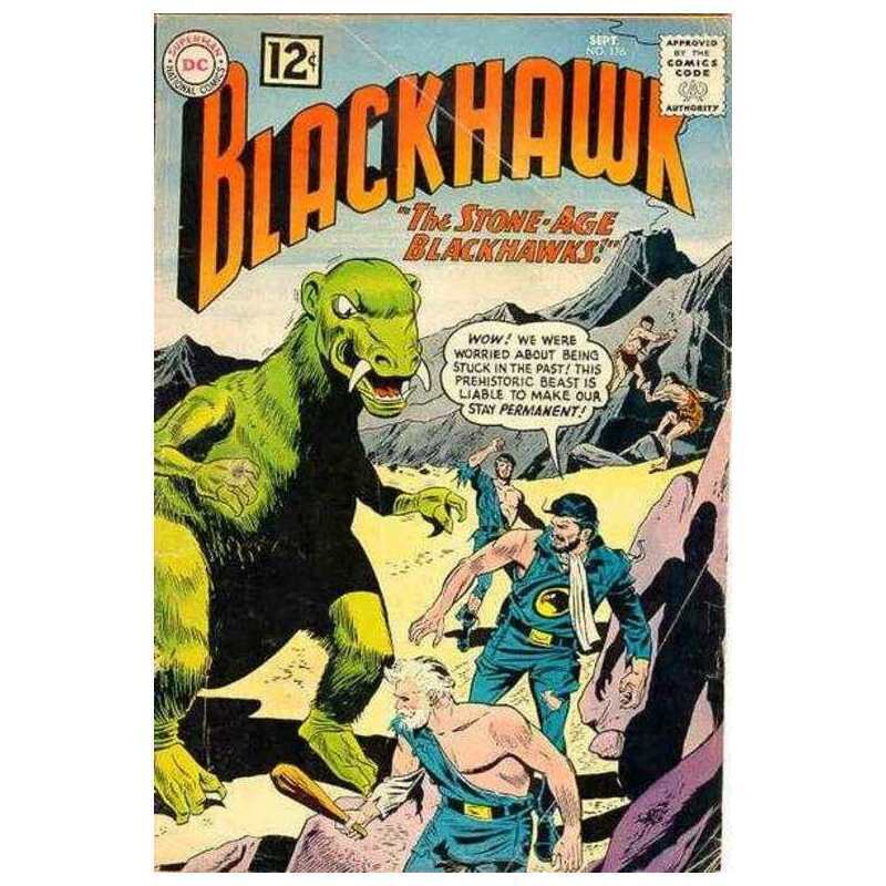 Blackhawk #176  - 1944 series DC comics VG+ Full description below [c;
