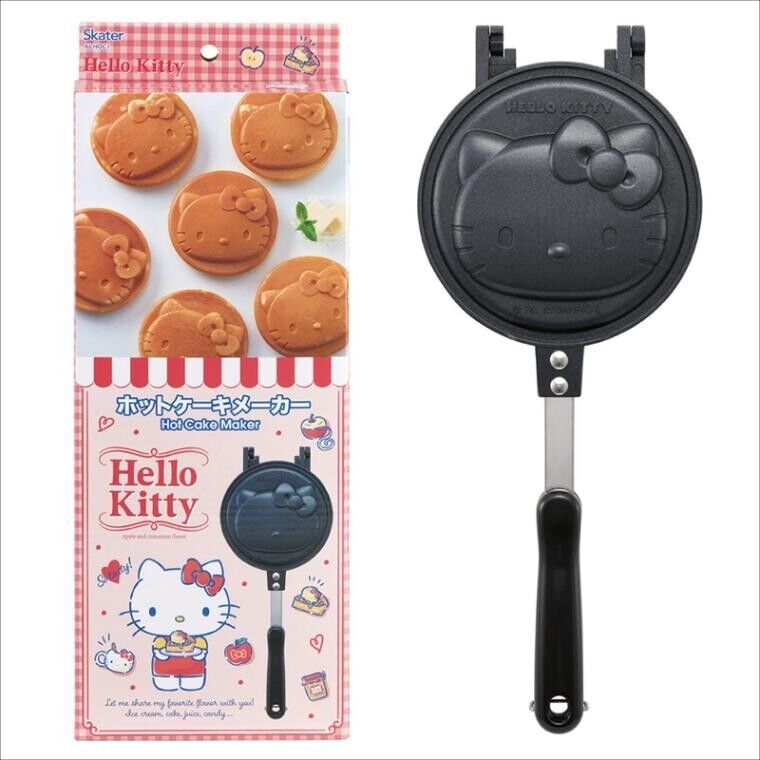 Skater Sanrio Hello Kitty Pancake Maker Pan ALHOC1-A Direct Fire Gas Cooking New