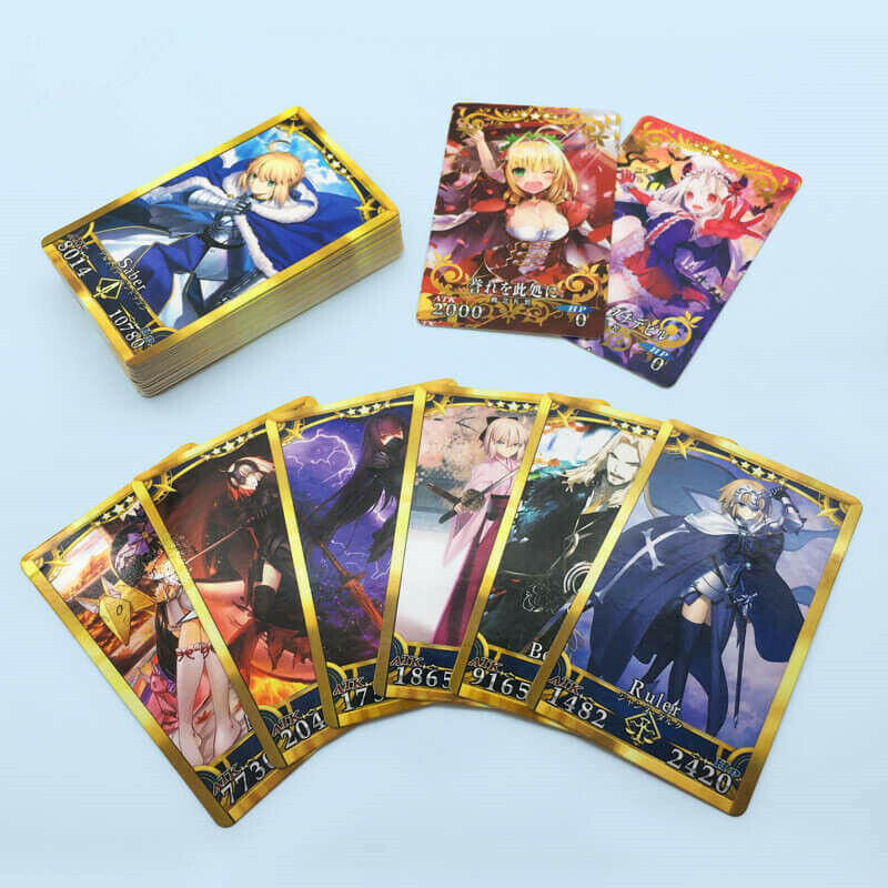 80pcs 2 Set FGO Fate Grand Order Cards Alter Saber Cards Collection Set Japanese