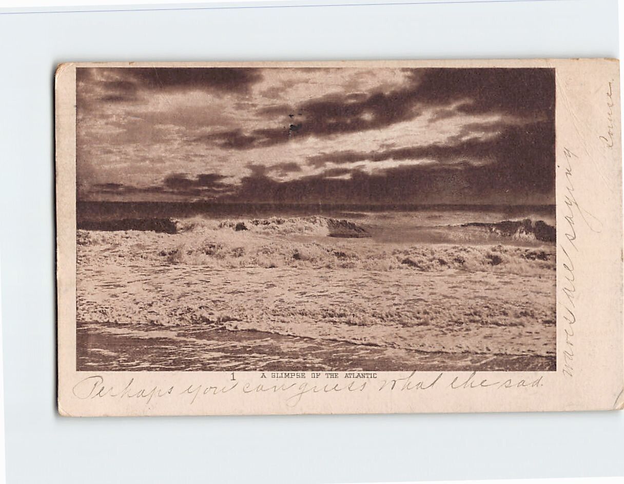 Postcard A Glimpse of the Atlantic
