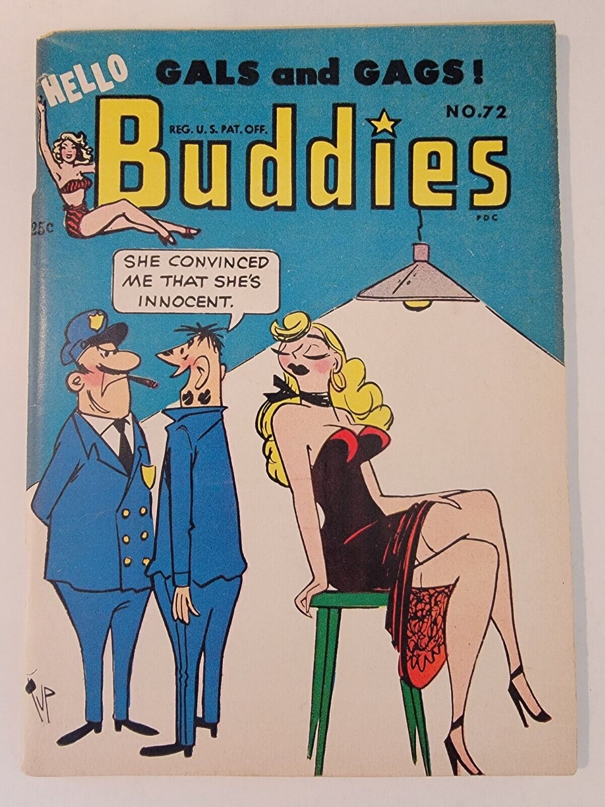 Hello Buddies #64 VF+ Feat: Joan Collins HIGH GRADE 1955 GGA Humor ~ Golden Age