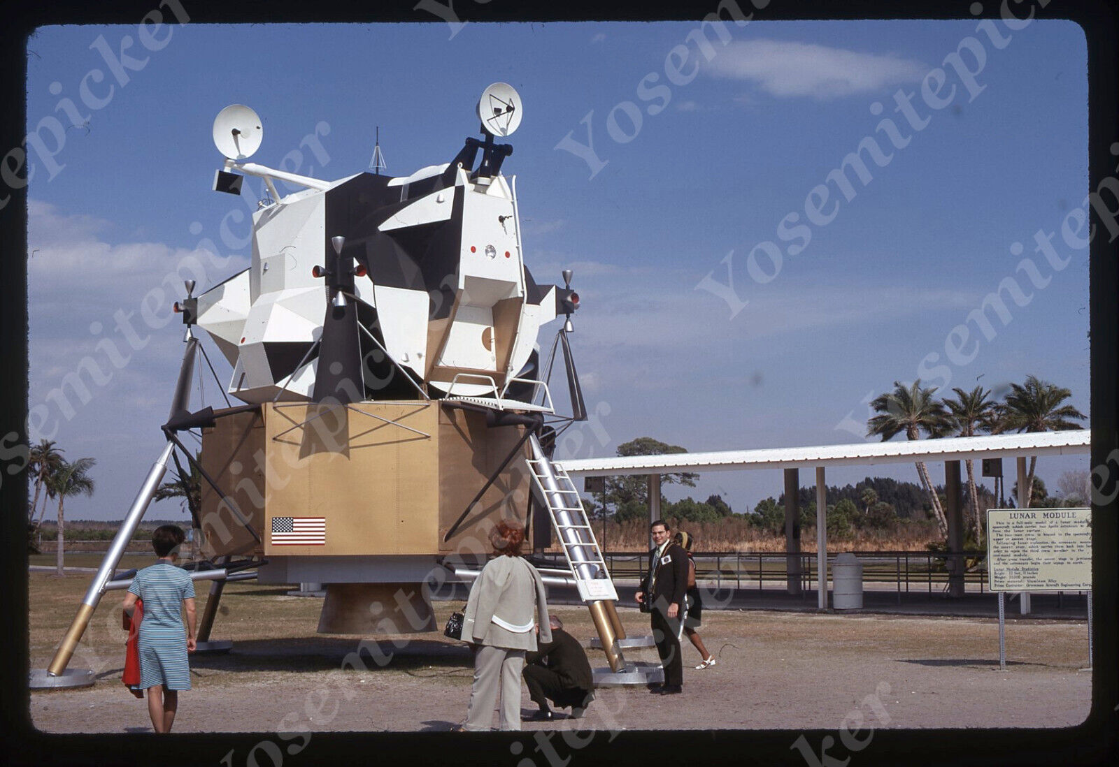 sl80  Original slide 1971   Lunar Module grumman model in park 012a
