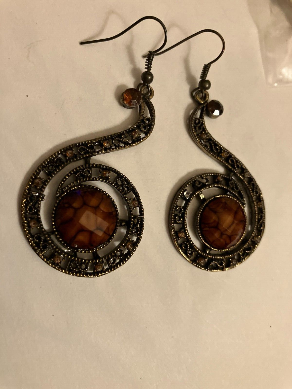 vintage estate pierced earrings