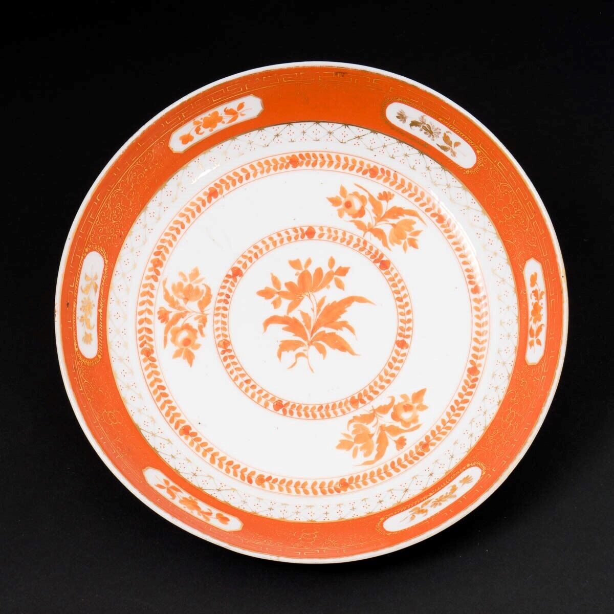 Compagnie des Indes Porcelain Plate Marked in Urdu Export for Indian Market 8.5\