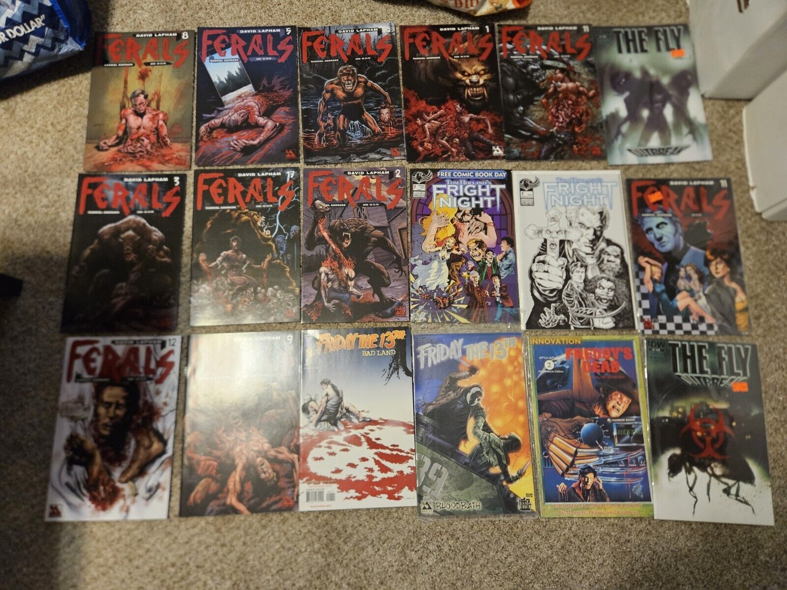 18 Horror Comic Book Lot IDW Friday The 13th Fright Night Nightmare On Elmstreet