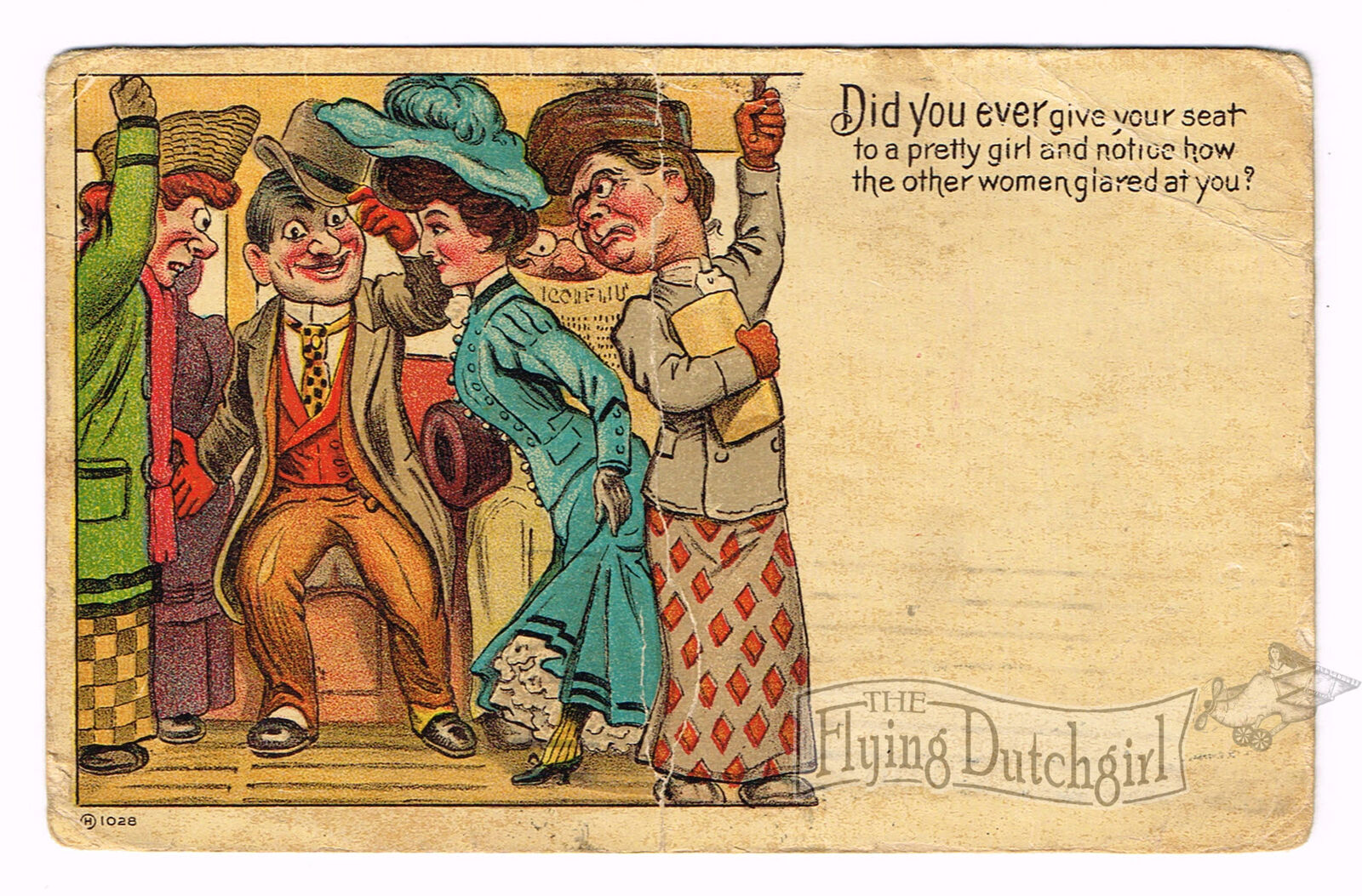 Vintage Comical Postcard - 1909  \